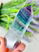 Rainbow Fluorite Point