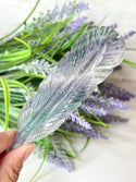 Fluorite Feather Carving