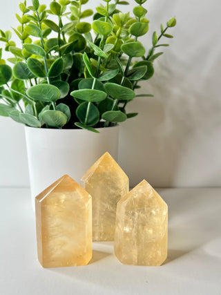 Honey Calcite Point