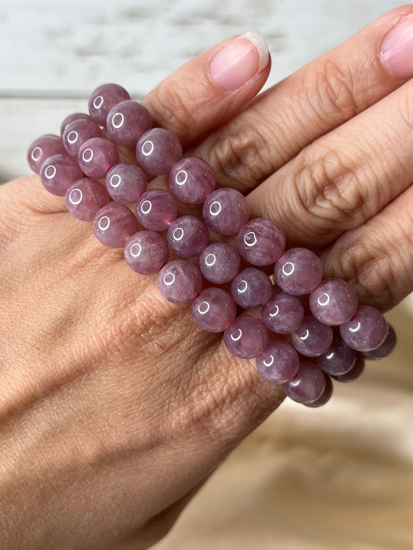 Purple Rose Quartz Bracelet