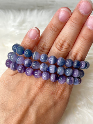 Purple Fluorite Bracelet