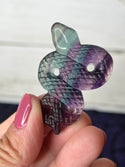 Fluorite Snake Carving