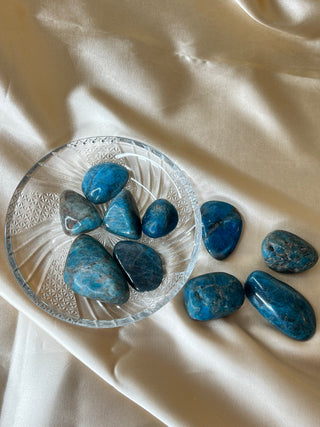 Blue Apatite Tumbled Stone