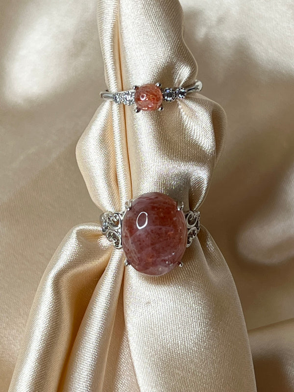 Golden Sunstone Ring