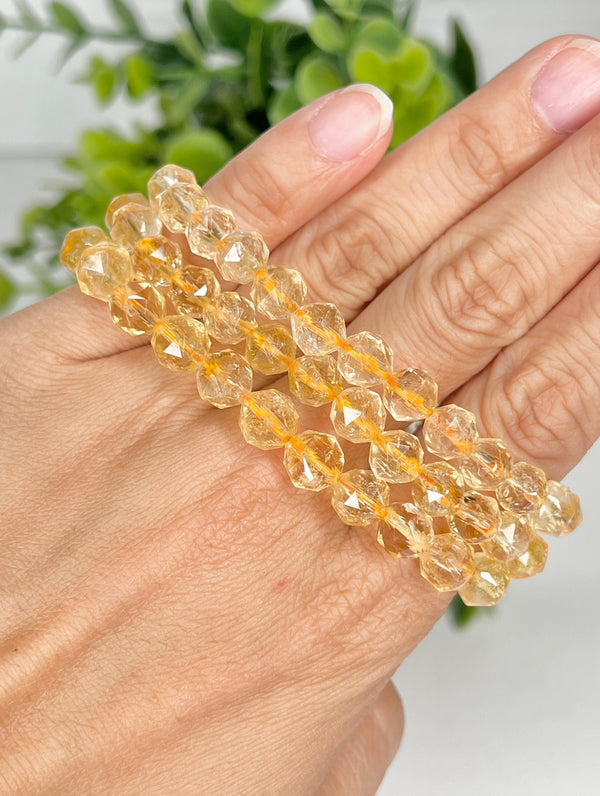 Citrine Faceted Bracelet