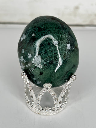 Moss Agate Palm Stone & Heart