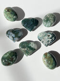 Moss Agate Palm Stone & Heart