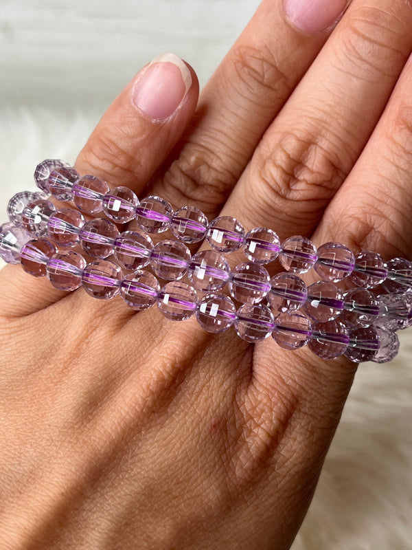 Amethyst Facted Bracelet