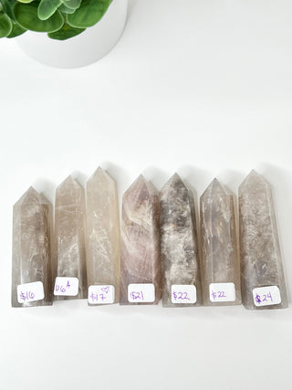 Blue Rose Quartz Point