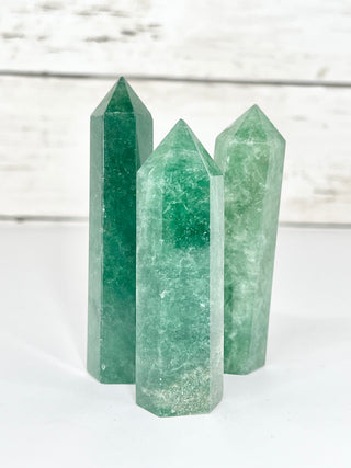 Green Strawberry Quartz Point